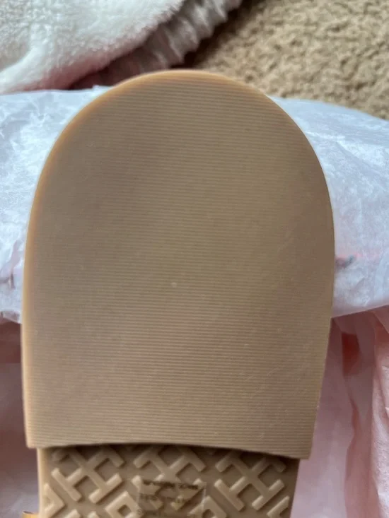 Tory Burch Miller Patent Sandals in Sand NIB - Picture 7 of 13